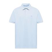 Polo met geborduurd logo Etro , Blue , Heren