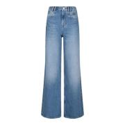 Blauwe Lemony Wide Leg Jeans Isabel Marant , Blue , Dames