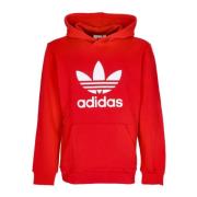 Trefoil Lichtgewicht Hoodie Scarlet Adidas , Red , Heren