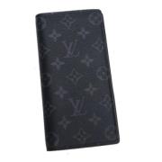 Pre-owned Canvas wallets Louis Vuitton Vintage , Black , Heren