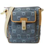 Pre-owned Canvas shoulder-bags Salvatore Ferragamo Pre-owned , Blue , ...