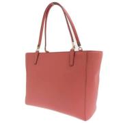 Pre-owned Leather totes Coach Pre-owned , Pink , Dames