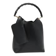 Pre-owned Leather gucci-bags Gucci Vintage , Black , Dames