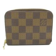 Pre-owned Canvas wallets Louis Vuitton Vintage , Brown , Dames