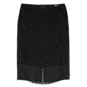 Zwarte Rok Elegante Stijl Givenchy , Black , Dames