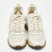 Pre-owned Leather sneakers Louis Vuitton Vintage , White , Dames