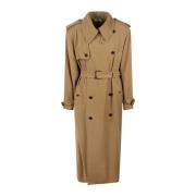 Klassieke Trenchcoat Saint Laurent , Beige , Dames