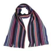 Gestreepte Merinowollen Sjaal met Franjes PS By Paul Smith , Multicolo...