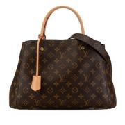 Pre-owned Canvas handbags Louis Vuitton Vintage , Brown , Dames