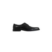 Leren Veterschoenen Hugo Boss , Black , Heren