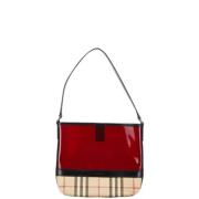 Pre-owned Vinyl handbags Burberry Vintage , Red , Dames