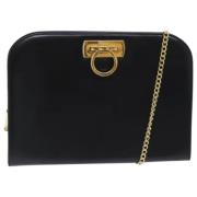 Pre-owned Leather shoulder-bags Salvatore Ferragamo Pre-owned , Black ...