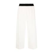 Witte Twill Tailoring Broek Stella McCartney , White , Dames