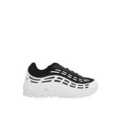 Witte en zwarte mesh sneakers Comme des Garçons , White , Unisex