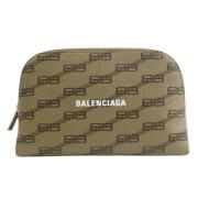 Pre-owned Leather clutches Balenciaga Vintage , Brown , Dames