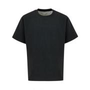 Oversized Katoenen T-shirt Bottega Veneta , Black , Heren