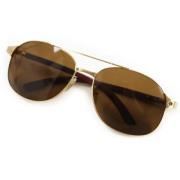 Pre-owned Fabric sunglasses Cartier Vintage , Yellow , Heren