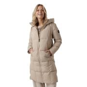 Grijze Square Down Puffer Jas MOS Mosh , Beige , Dames