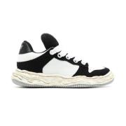 Zwarte Sneakers met Kleurblok Ontwerp Maison Margiela , Black , Heren