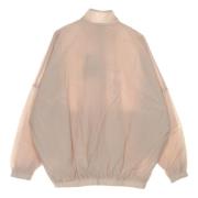 Roze Geweven Trainingsjack Hoge Hals Nike , Beige , Dames