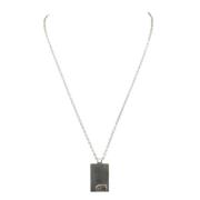 Pre-owned Silver necklaces Gucci Vintage , Gray , Unisex