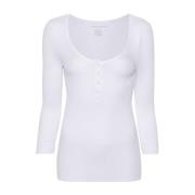 Witte Sweater Collectie Majestic Filatures , White , Dames