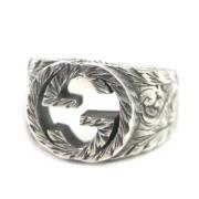 Pre-owned Metal rings Gucci Vintage , Gray , Dames