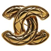 Pre-owned Metal chanel-jewelry Chanel Vintage , Yellow , Dames