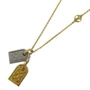 Pre-owned Metal necklaces Louis Vuitton Vintage , Yellow , Dames