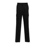 Zwarte Twill Weave Cargo Broek Calvin Klein , Black , Heren