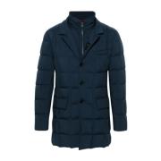 Gewatteerde Navy Blauwe Jas Fay , Blue , Heren