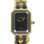 Pre-owned Metal watches Chanel Vintage , Black , Dames