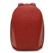 Pre-owned Leather louis-vuitton-bags Louis Vuitton Vintage , Red , Dam...