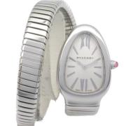 Pre-owned Stainless Steel watches Bvlgari Vintage , Gray , Dames