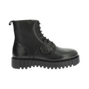 Facet Veterschoenen van leer Kickers , Black , Dames