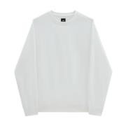 Basis Crew Fleece Sweatshirt Vans , White , Heren