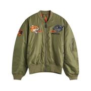 Dualithi Panther Flight Jacket Olijf Maharishi , Green , Heren