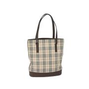 Pre-owned Canvas totes Burberry Vintage , Beige , Dames