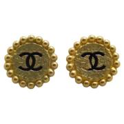 Pre-owned Metal chanel-jewelry Chanel Vintage , Yellow , Dames