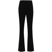 Zwarte op maat gemaakte flare broek Genny , Black , Dames