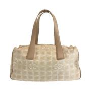 Pre-owned Canvas travel-bags Chanel Vintage , Beige , Dames