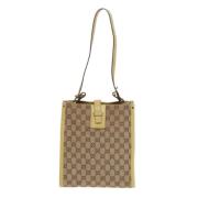 Pre-owned Canvas gucci-bags Gucci Vintage , Beige , Dames