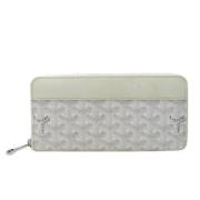 Pre-owned Canvas wallets Goyard Vintage , White , Dames