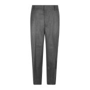 Grijze Wol Geplooide Broek Mauro Grifoni , Gray , Heren