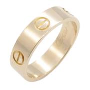 Pre-owned Metal rings Cartier Vintage , Yellow , Dames