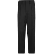 Zwarte wollen broek Mauro Grifoni , Black , Heren