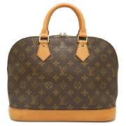 Pre-owned Canvas handbags Louis Vuitton Vintage , Brown , Dames