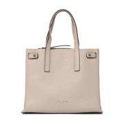 Bruine Leren Maxi Korrel Tas Gianni Chiarini , Beige , Dames