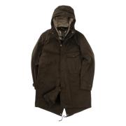 Klassieke Cyclone City Parka met capuchon Ten C , Green , Heren