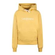 Geborsteld Katoenen Oversized Hoodie Fw24 Saint Laurent , Yellow , Dam...